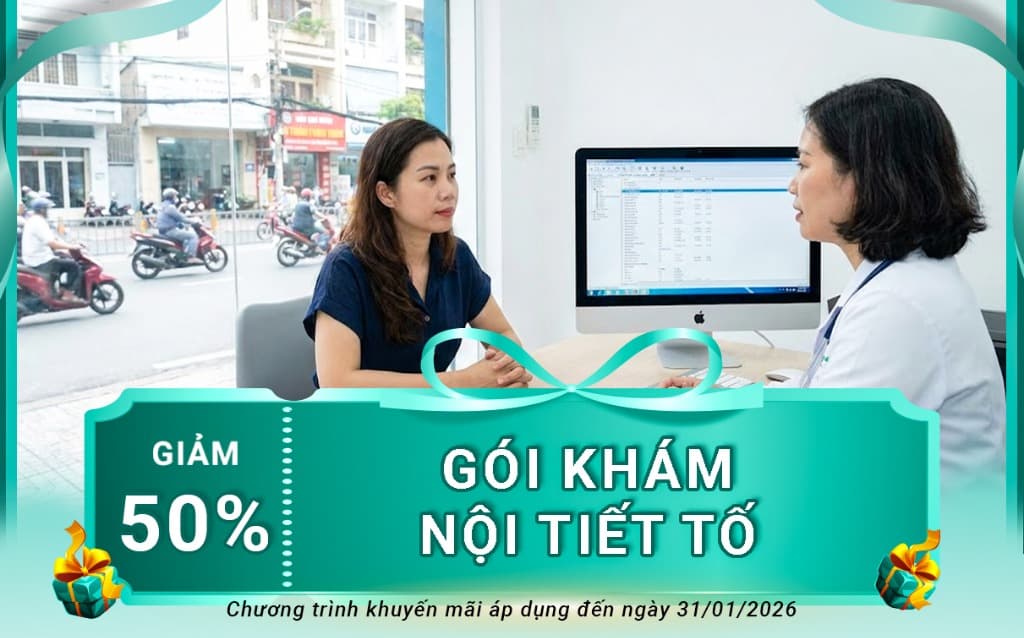 Gói khám nội tiết tố - Giảm 50%