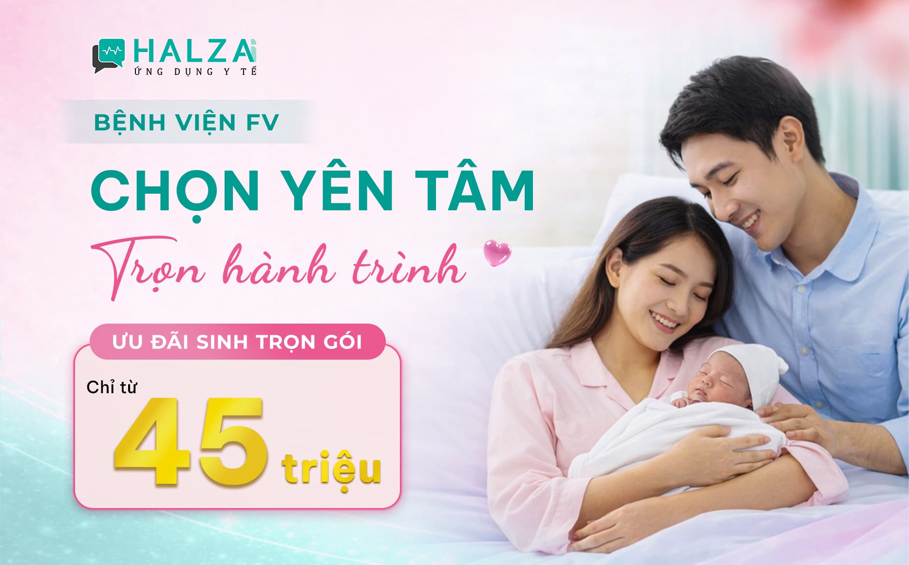 Ưu đãi sinh trọn gói chỉ từ 45 triệu